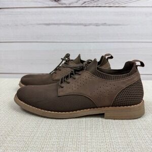 Steve Madden Brugby Mens Kids‎ Brown Knit Dress Shoes Size 6